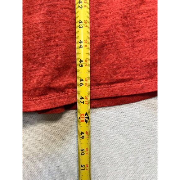 Old Navy Womens Maternity V Neck Blouson Sleeve Midi Swing Dress Sz XL Coral Red - Picture 9 of 12